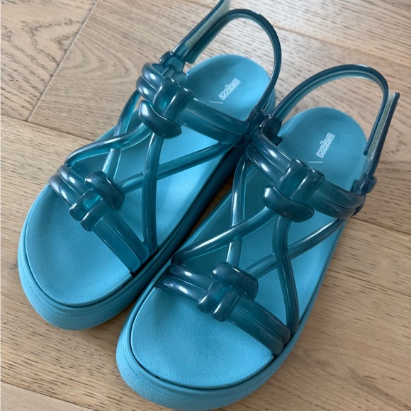 Melissa Women's Teal Sandals - Picture 3 of 4